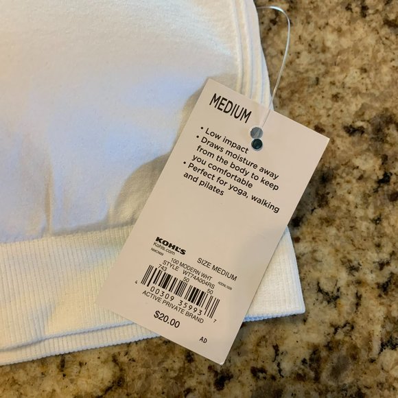 Tek Gear Low Impact Black Sports Bra Sz M BNWT - Picture 7 of 8